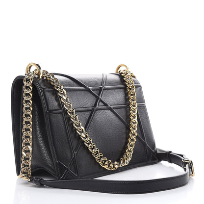 Christian Dior Grained Calfskin Medium Diorama Flap Bag Black 3 of 12