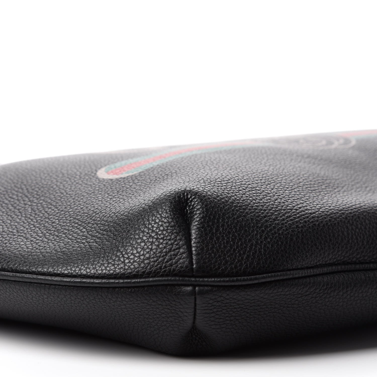 Gucci Grained Calfskin Logo Half Moon Hobo Black 6 of 10
