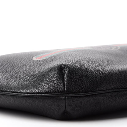 Gucci Grained Calfskin Logo Half Moon Hobo Black 6 of 10