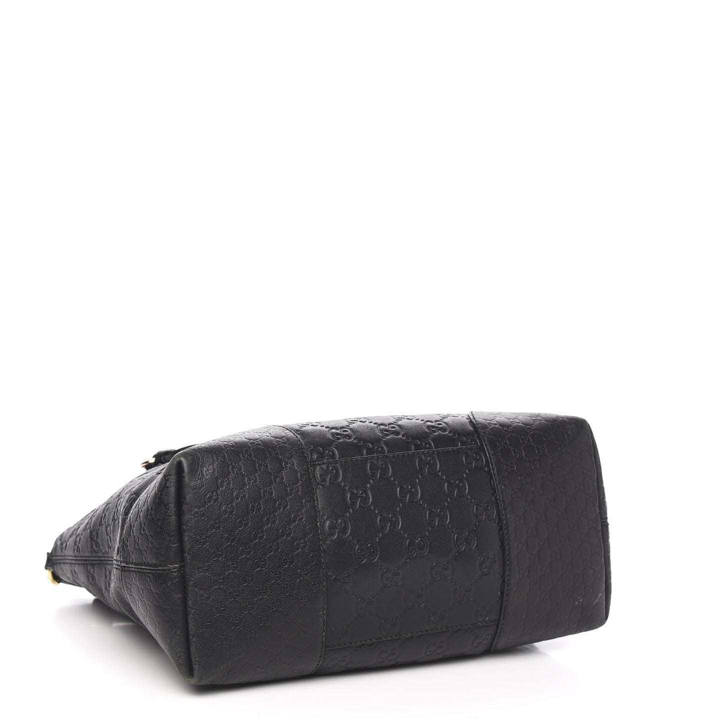 Guccissima Medium Bree Foldover Tote Black