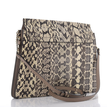 Chloe Python Medium Faye Shoulder Bag Natural 3 of 8