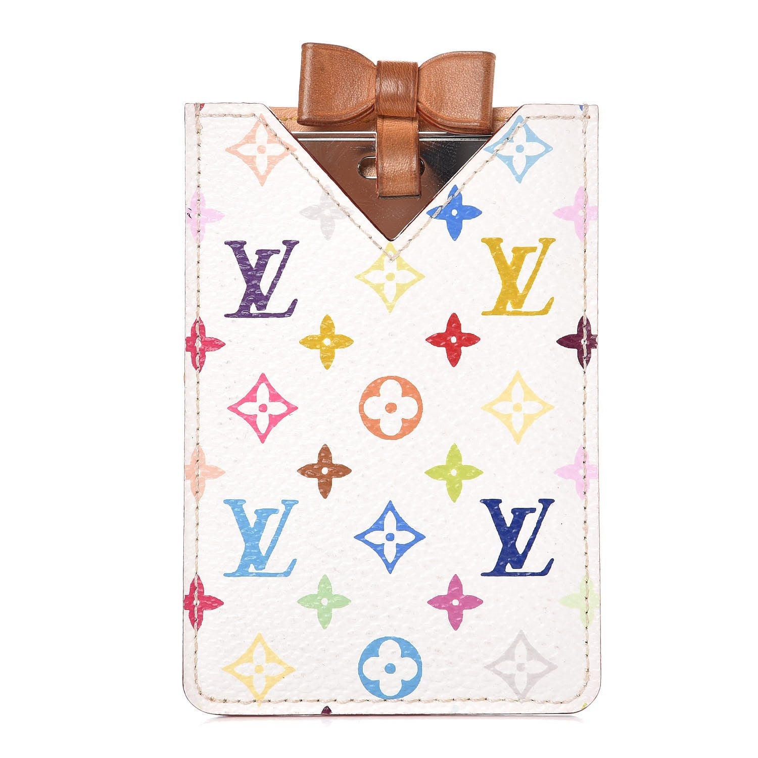 Louis Vuitton Monogram Multicolor Mirror and Case Pouch White 1 of 6
