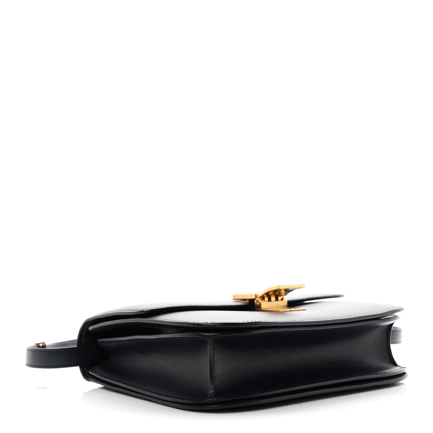 Celine Box Calfskin Medium Classic Box Flap Bag Navy 3 of 9