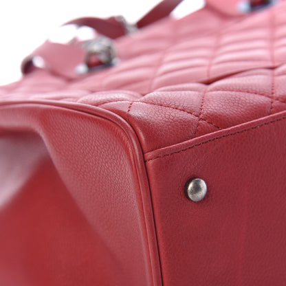 Chanel Caviar Quilted Large Casual Pocket Tote Red 16 of 18