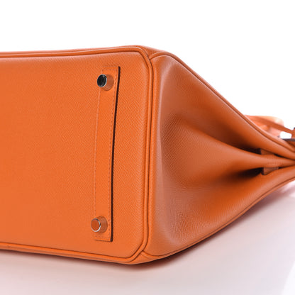 Hermes Epsom Birkin 30 Orange 10 of 35