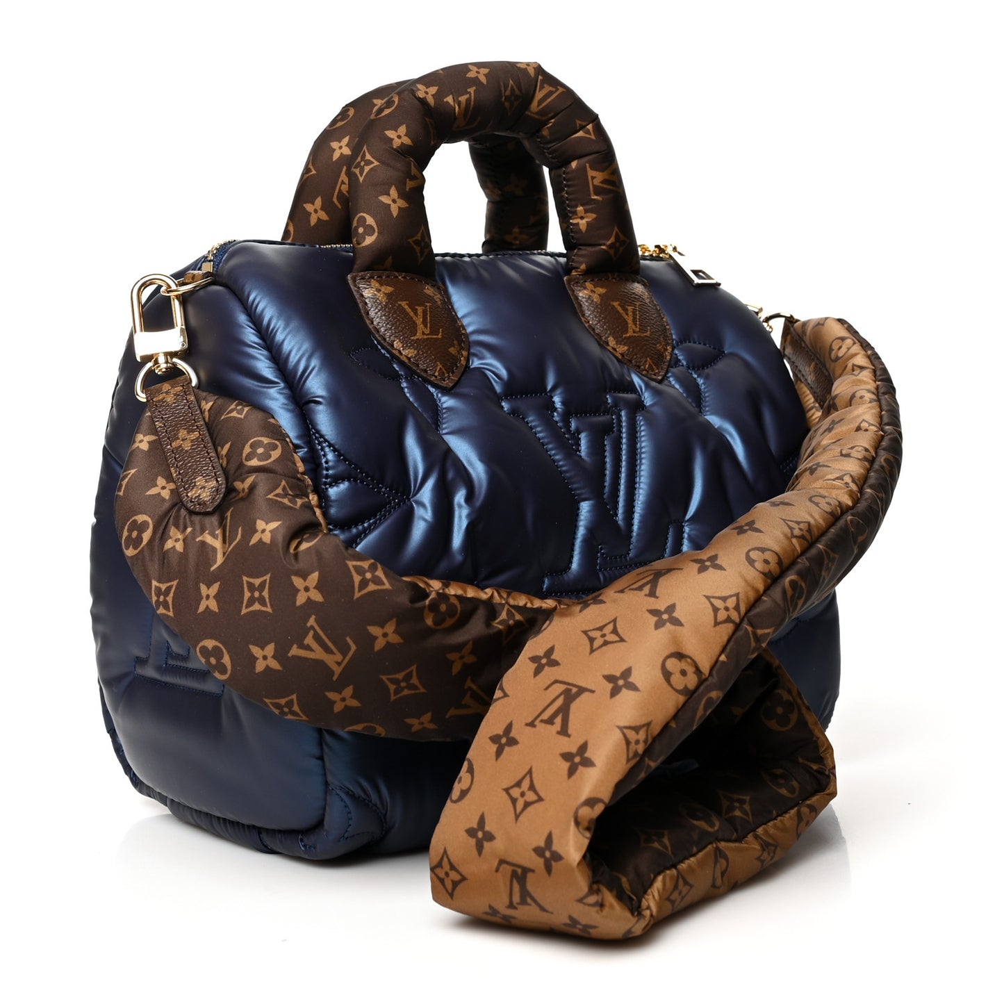 Econyl Mini Monogram Pillow Speedy Bandouliere 25 Navy
