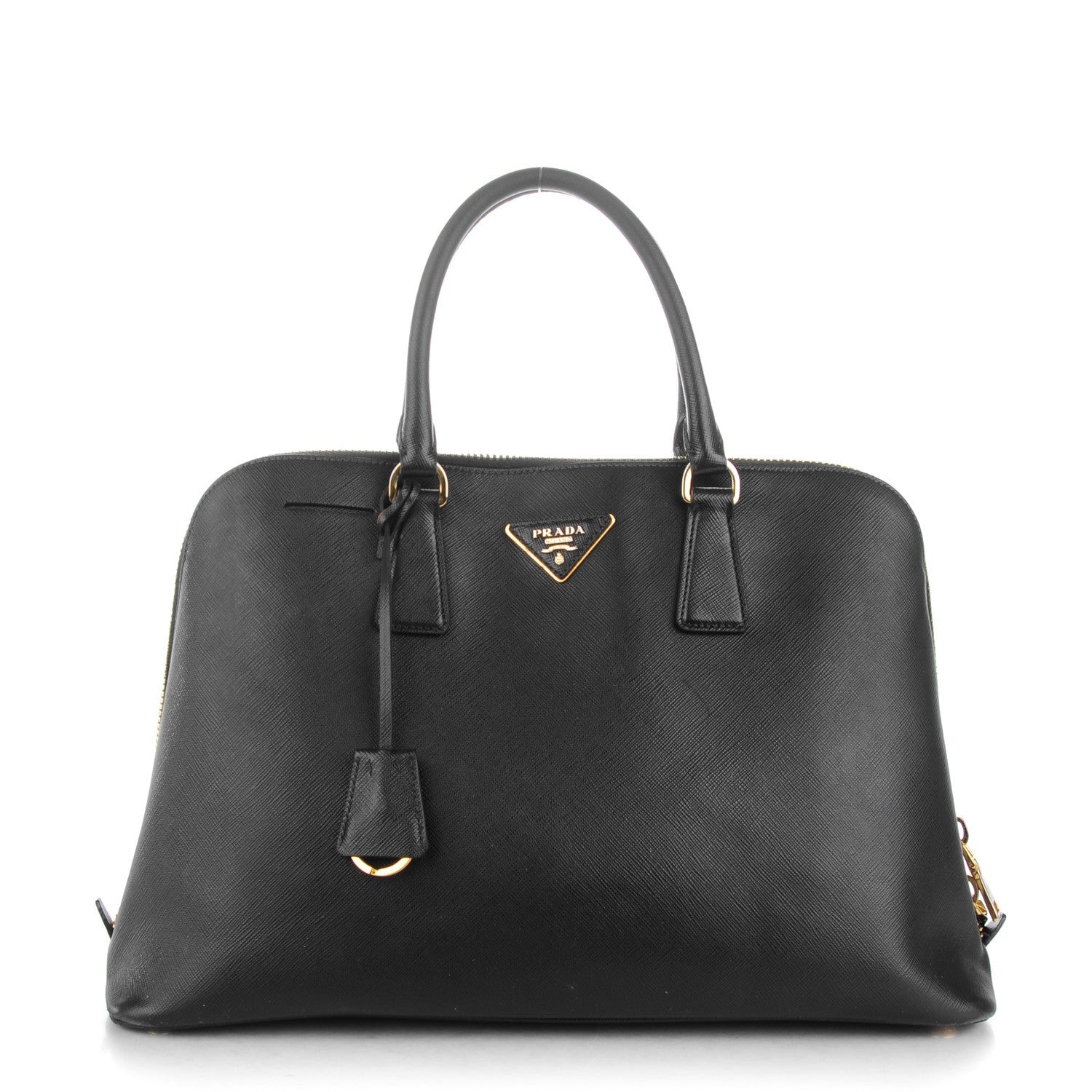 Prada Saffiano Lux Large Promenade Tote Black 1 of 9