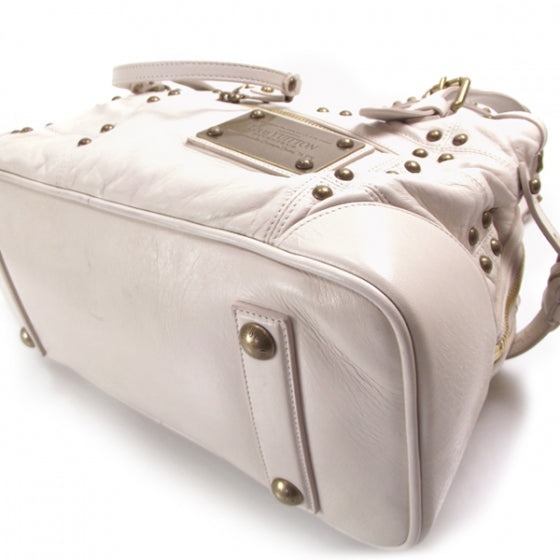 Louis Vuitton Lambskin Riveting White 5 of 9