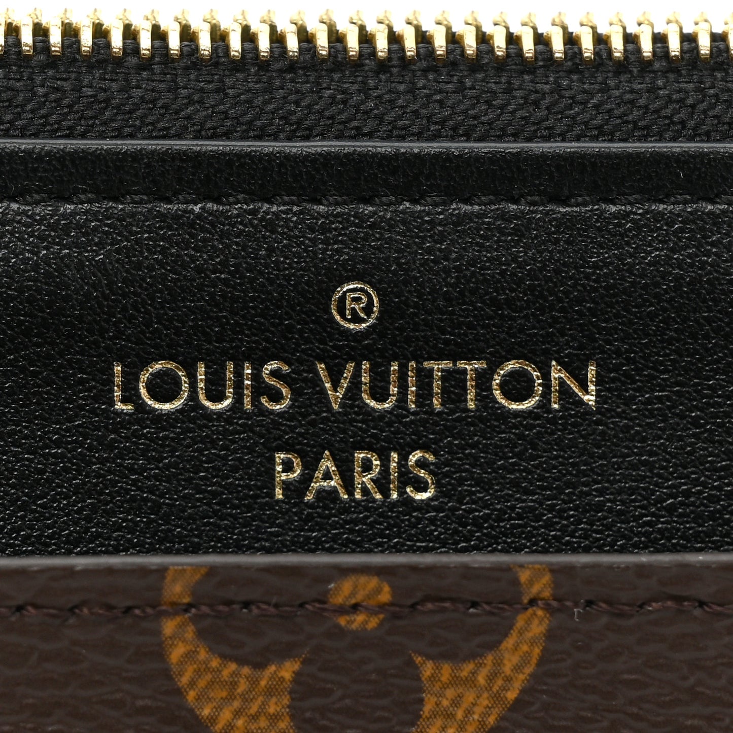 Monogram Slim Purse Black