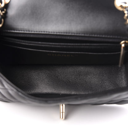 Chanel Lambskin Quilted Mini Rectangular Flap Black 5 of 11