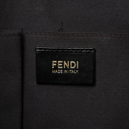 Fendi Pebbled Calfskin Large Chameleon Tote Black 6 of 13