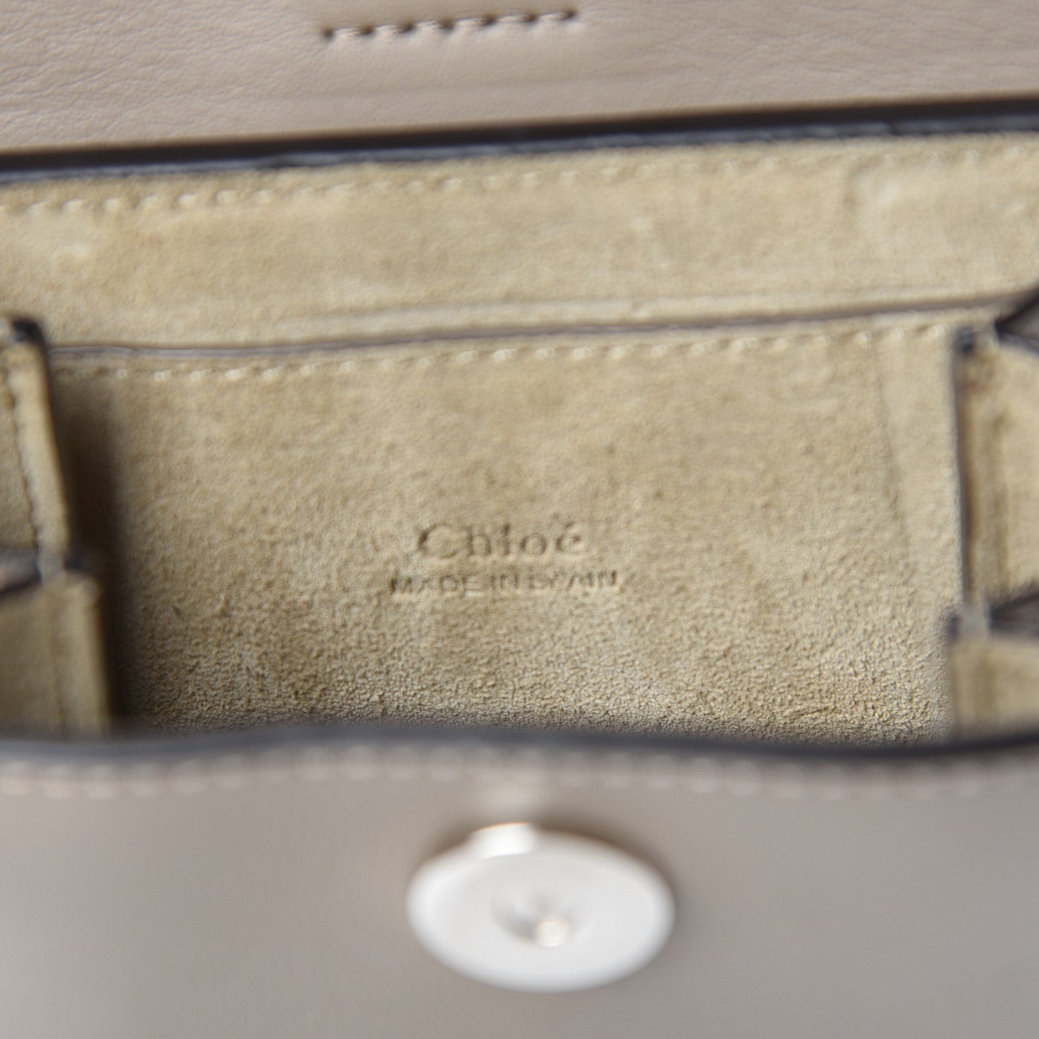 Chloe Suede Calfskin Mini Faye Bracelet Bag Motty Grey 5 of 10