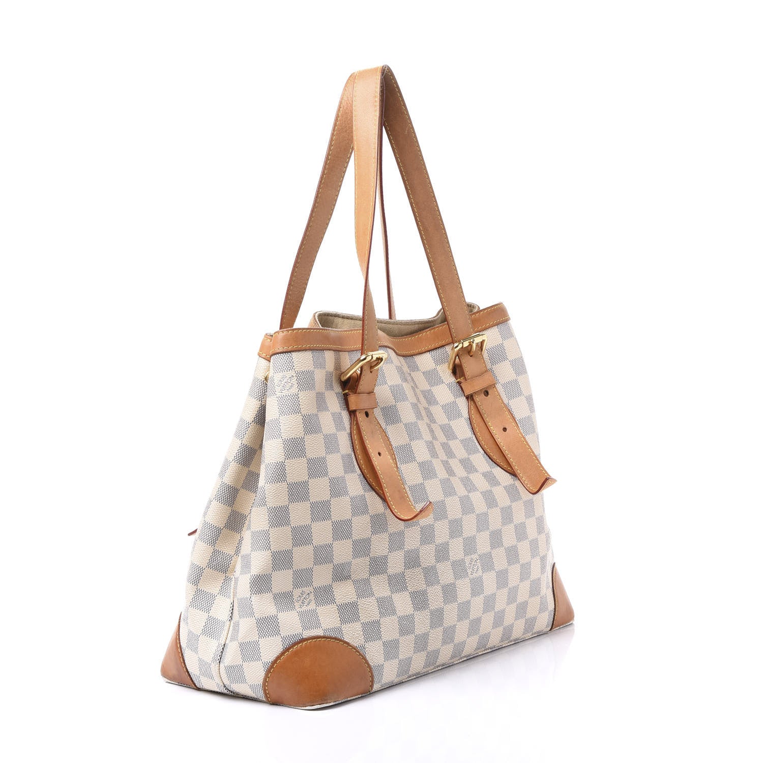 Louis Vuitton Damier Azur Hampstead MM 2 of 13