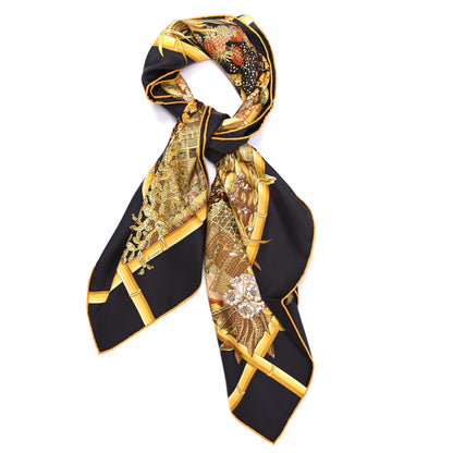 Hermes Silk Jardins D Hiver Scarf 90 1 of 10