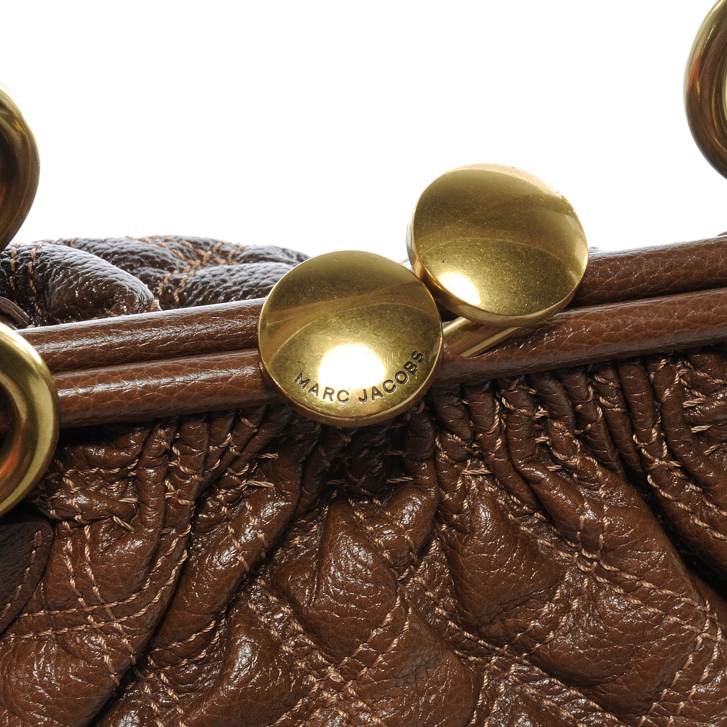 Quilted Leather Stam Taupe