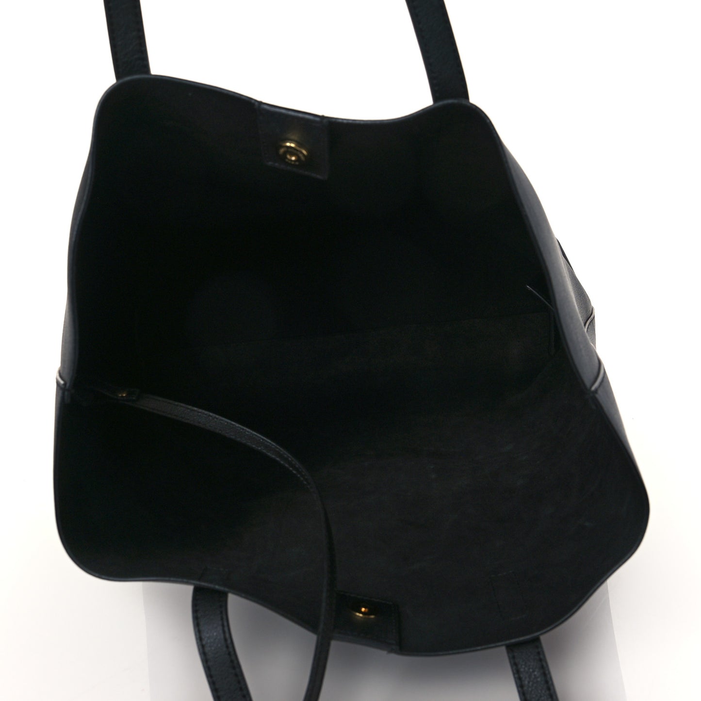 Calfskin North-South Shopping Tote Black