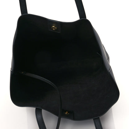 Saint Laurent Calfskin North-South Shopping Tote Black 6 of 10