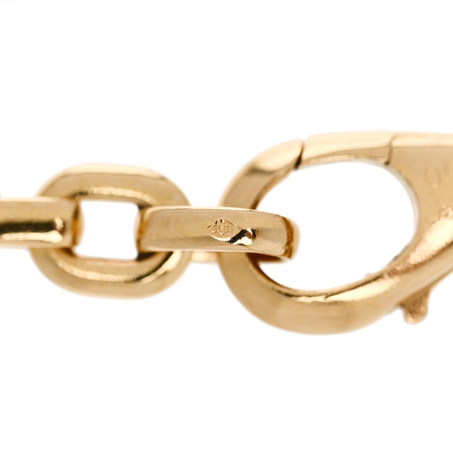 18K Yellow Gold Meplat Link Chain Bracelet