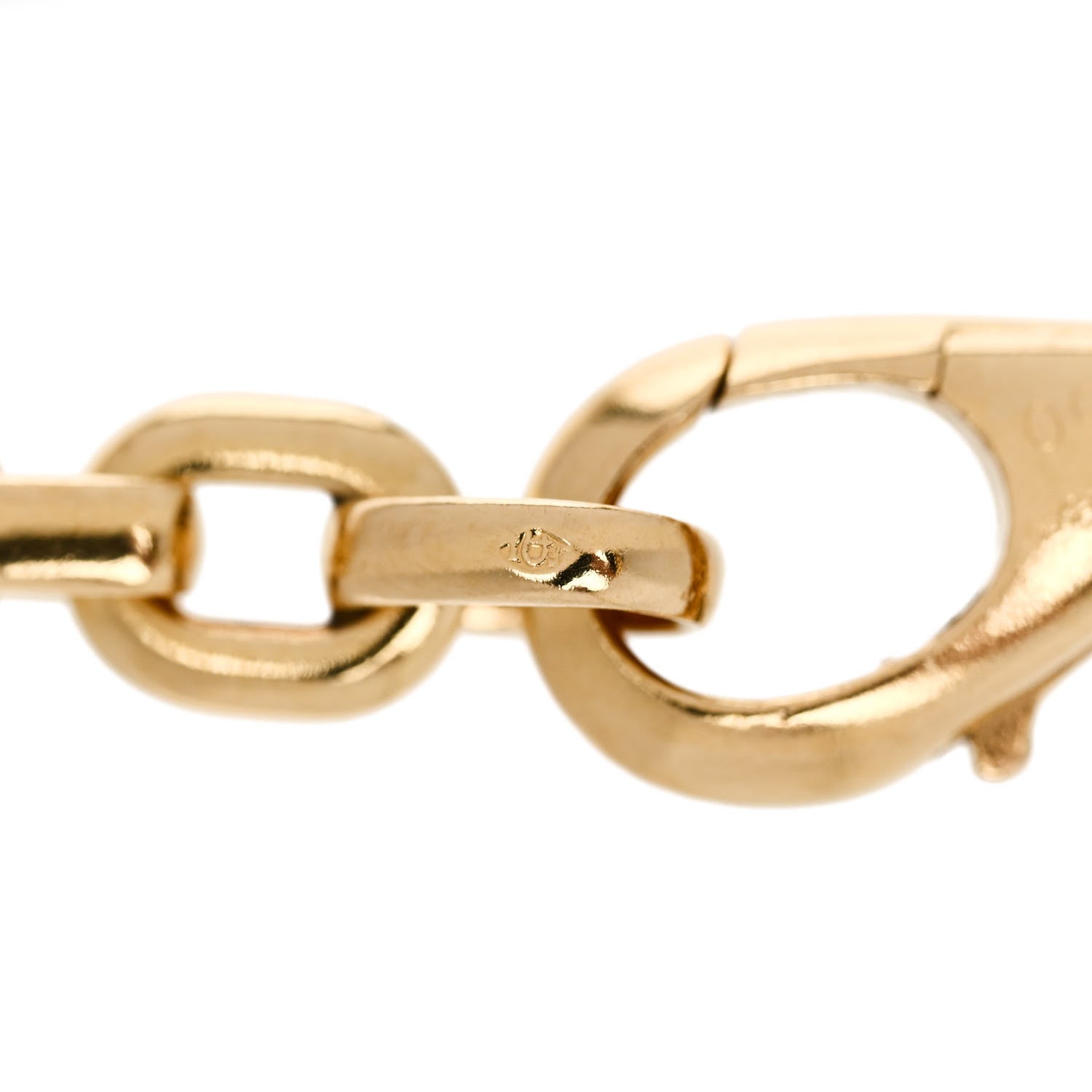 Cartier 18K Yellow Gold Meplat Link Chain Bracelet 4 of 4