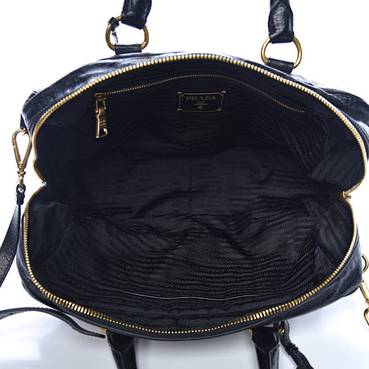 Prada Vitello Shine Bauletto Black 5 of 10
