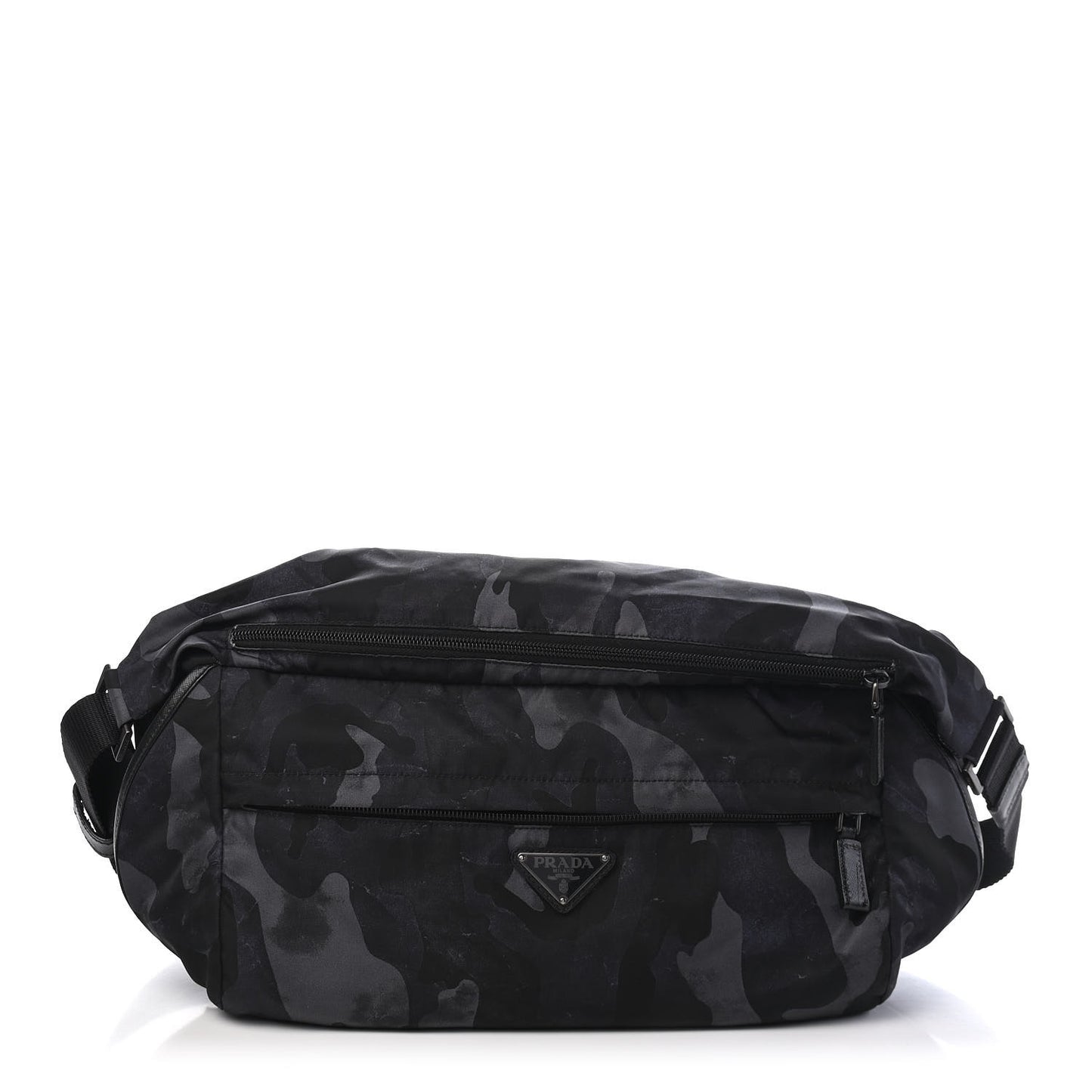Tessuto Nylon Camouflage Belt Bag Fumo