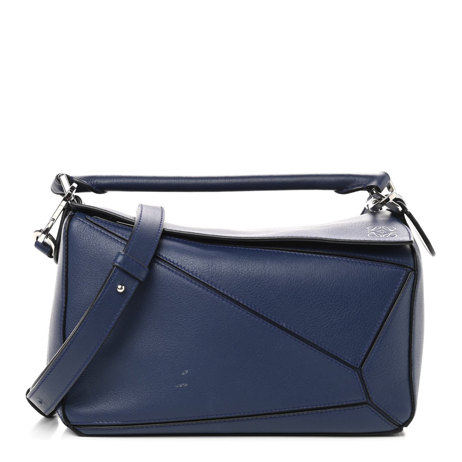 Loewe Calfskin Small Puzzle Bag Marine 1 of 10