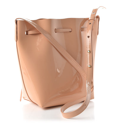 Mansur Gavriel Patent Calfskin Mini Bucket Bag Rosa 3 of 10