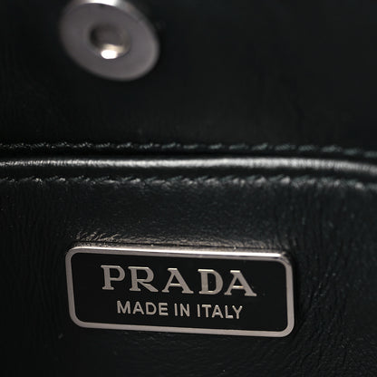 Prada Spazzolato Cleo Shoulder Bag Black 8 of 8