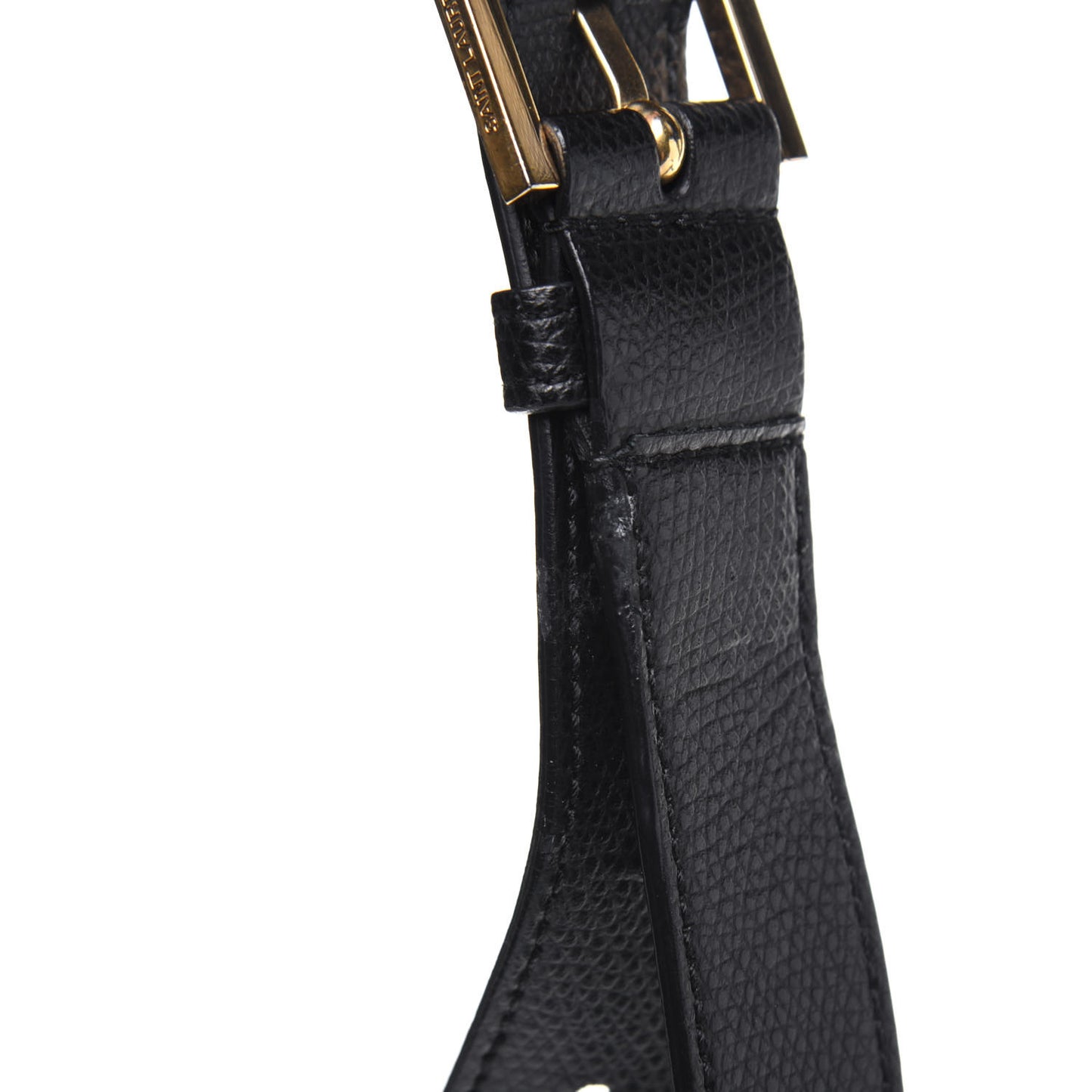 Textured Calfskin Medium Classic Monogram Universite Bag Black