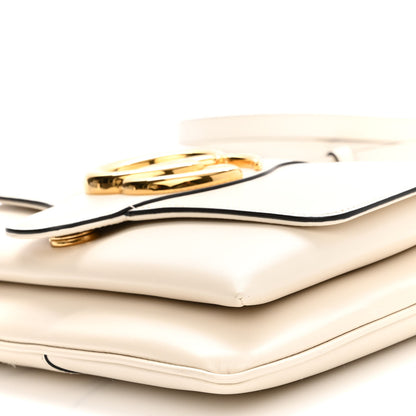 Gucci Calfskin Small Arli Flap Shoulder Bag Mystic White 9 of 10