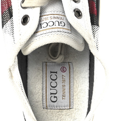 Gucci Mesh Web Womens 1977 Tennis Sneakers 37.5 Great White Mystic White 7 of 8
