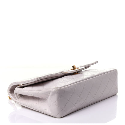 Chanel Lambskin Quilted Medium Double Flap White 4 of 15