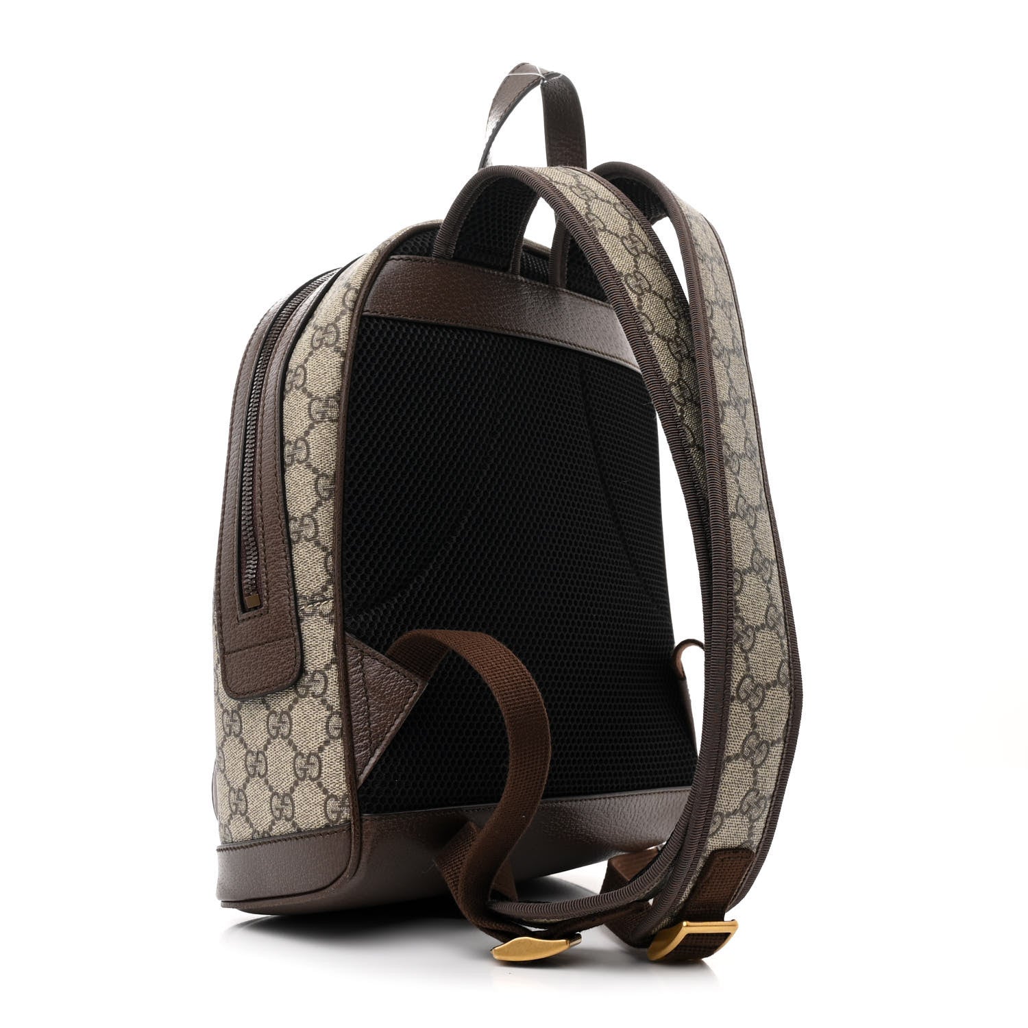 Gucci GG Supreme Monogram Calfskin Web Small Ophidia Day BackpacK Beige Ebony New Acero 3 of 10