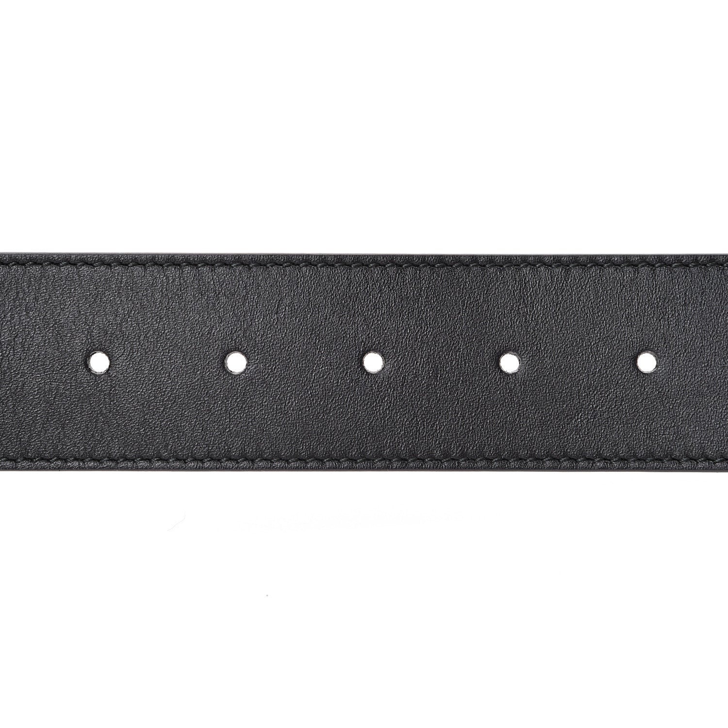 Gucci Moon Calfskin Pearl Double G 40mm Belt 85 34 Black Cream 4 of 7