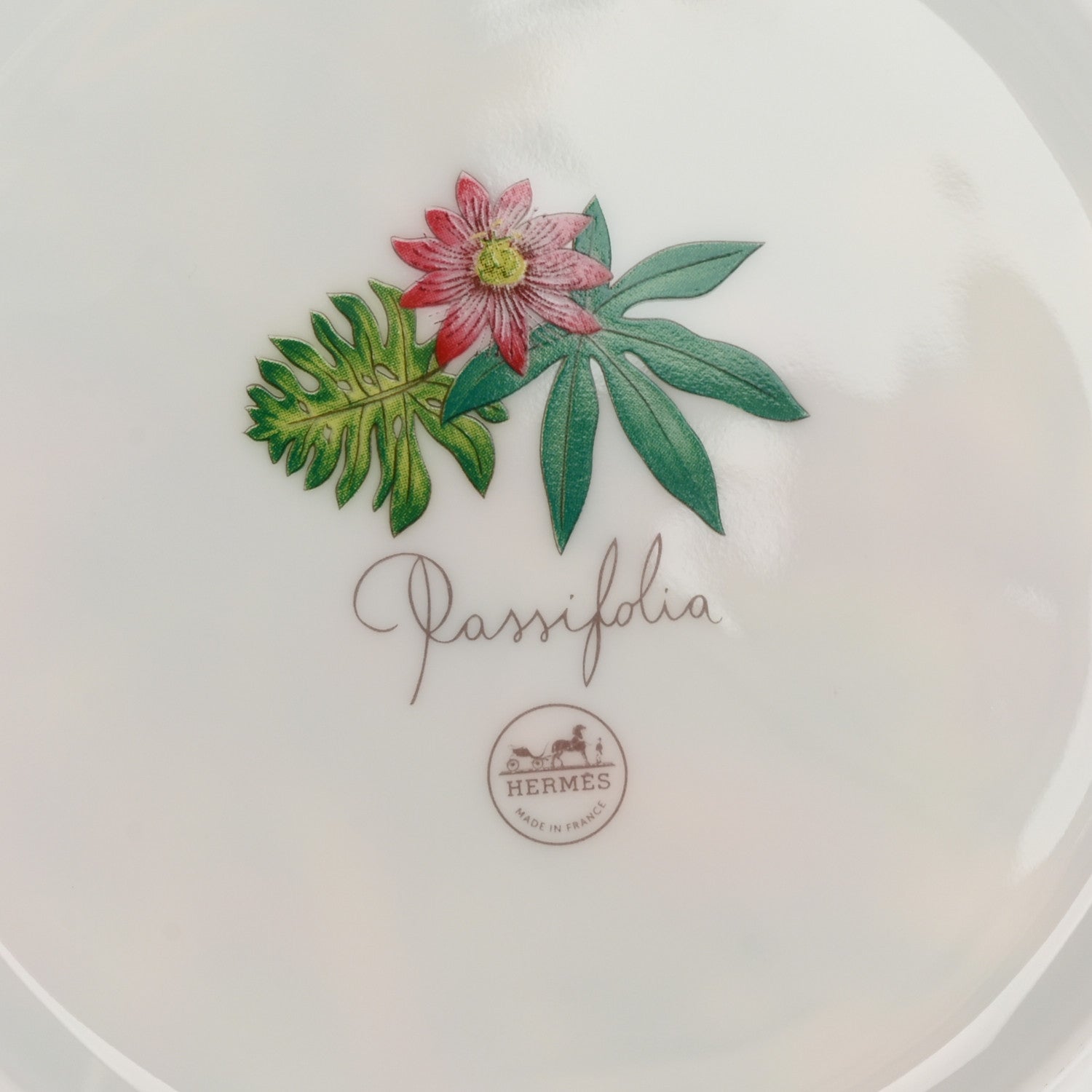 Hermes Porcelain Passifolia Dessert Plate N°2 Set of 2 3 of 5