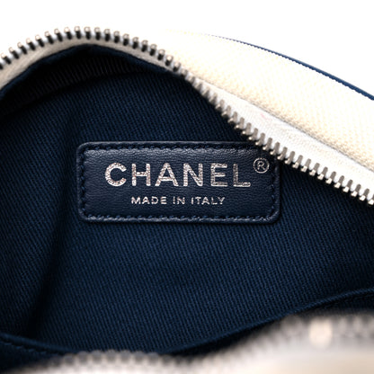 Chanel Canvas Rubber Airlines Crossbody White Black Blue 5 of 9