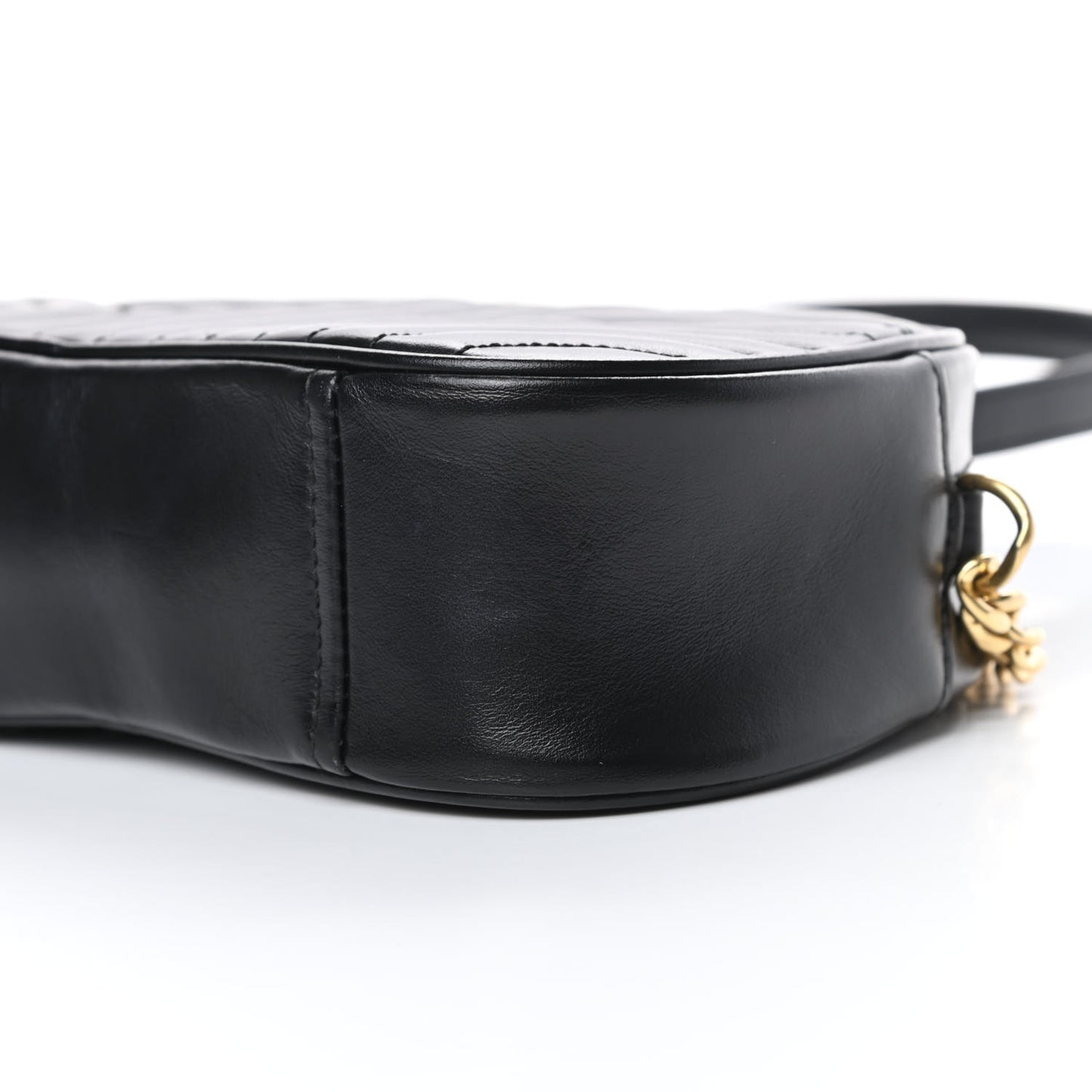 Soft Calfskin Impunture Diagramme Dome Crossbody Bag Black