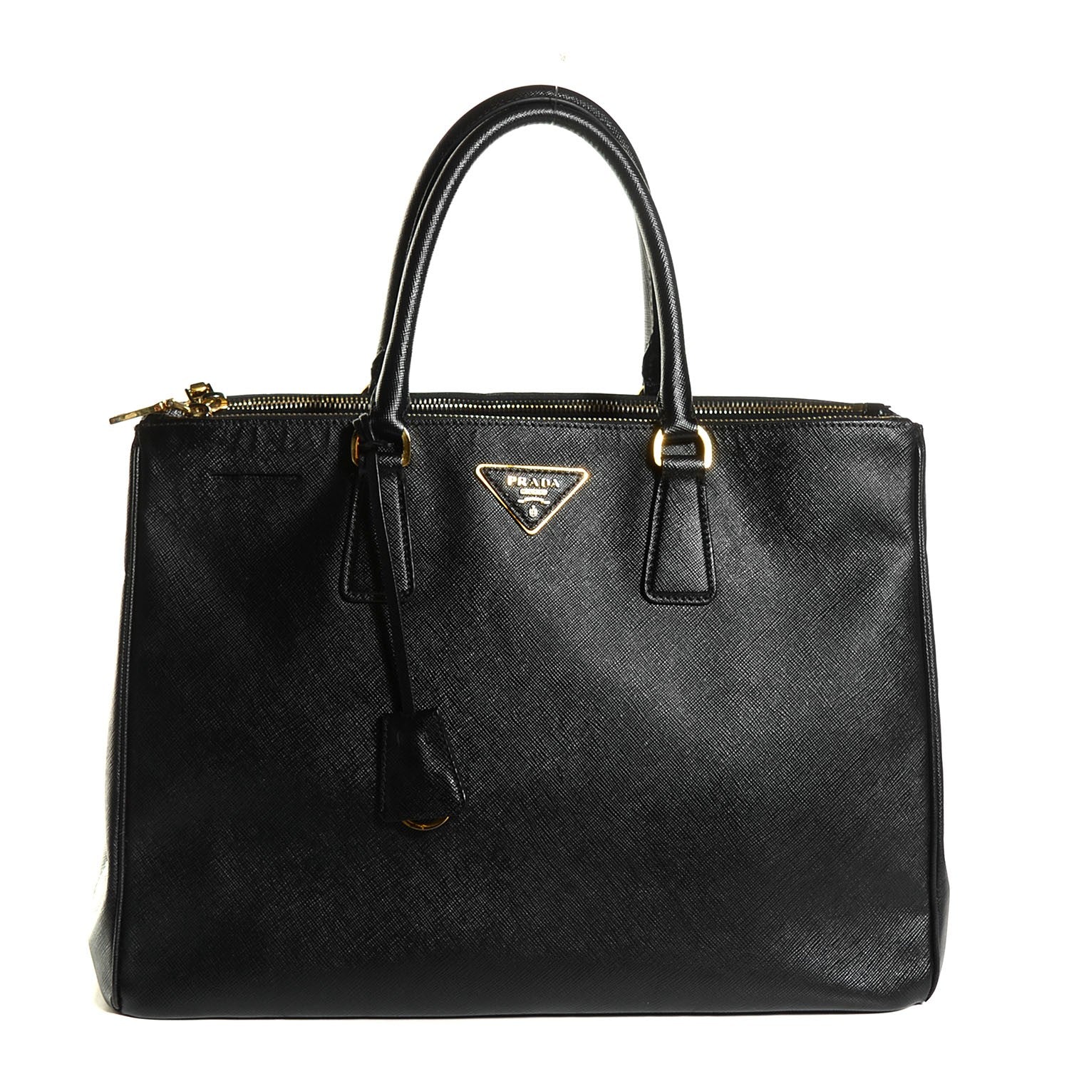 Prada Saffiano Large Galleria Double Zip Tote Black 1 of 10
