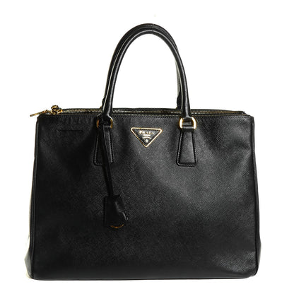 Prada Saffiano Large Galleria Double Zip Tote Black 1 of 10