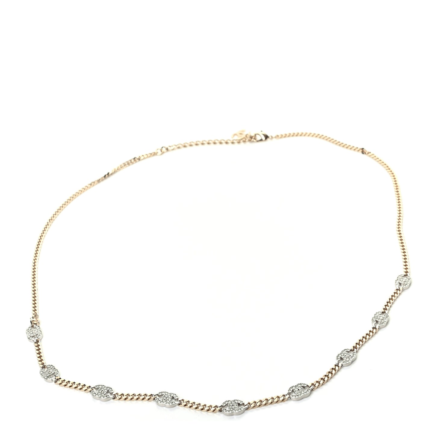 Crystal CC Chain Belt 90 Gold