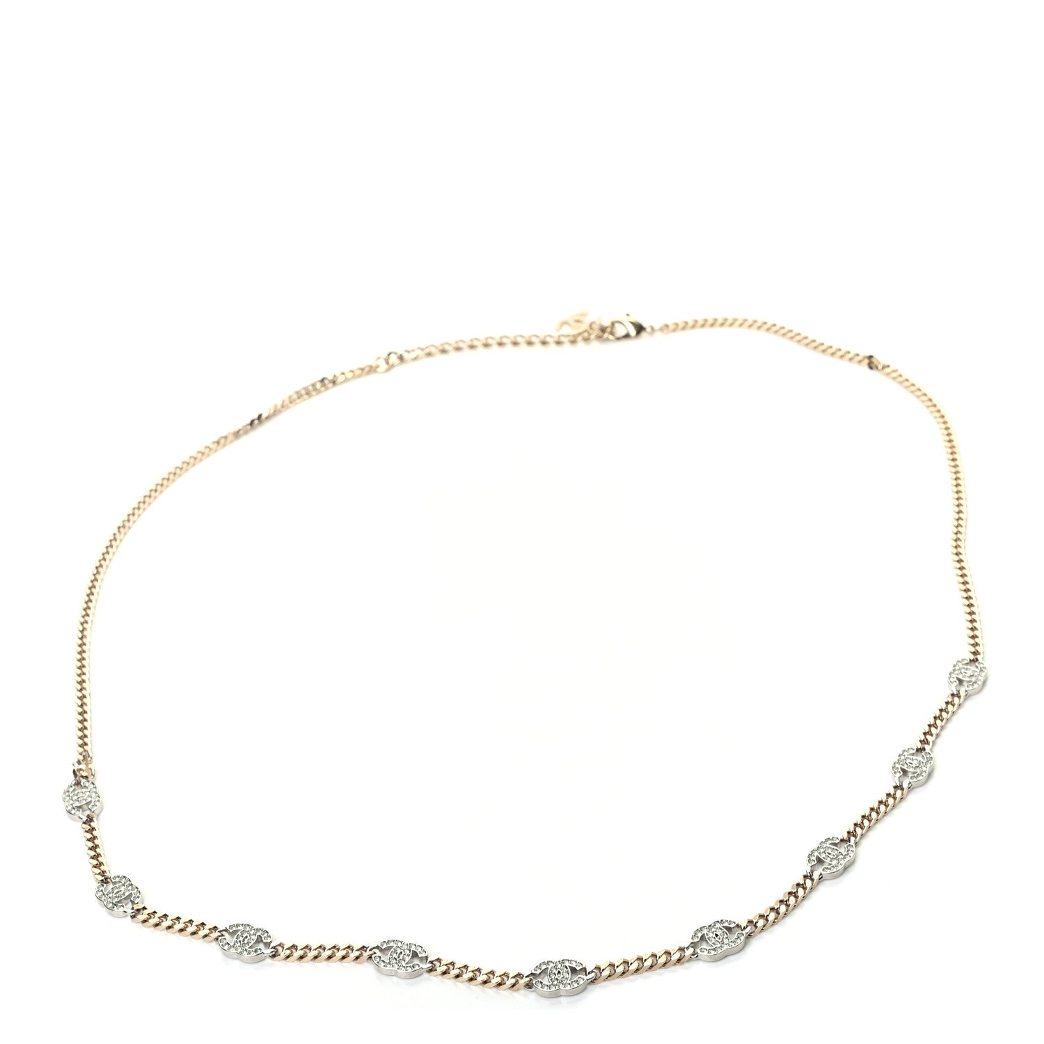 Chanel Crystal CC Chain Belt 90 Gold 1 of 5
