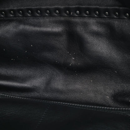 Valentino Garavani Vitello Medium Rockstud Tote Black 5 of 6