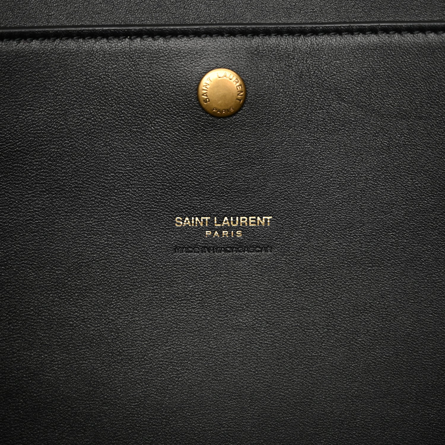 Saint Laurent Raffia Logo Tote Black 6 of 11