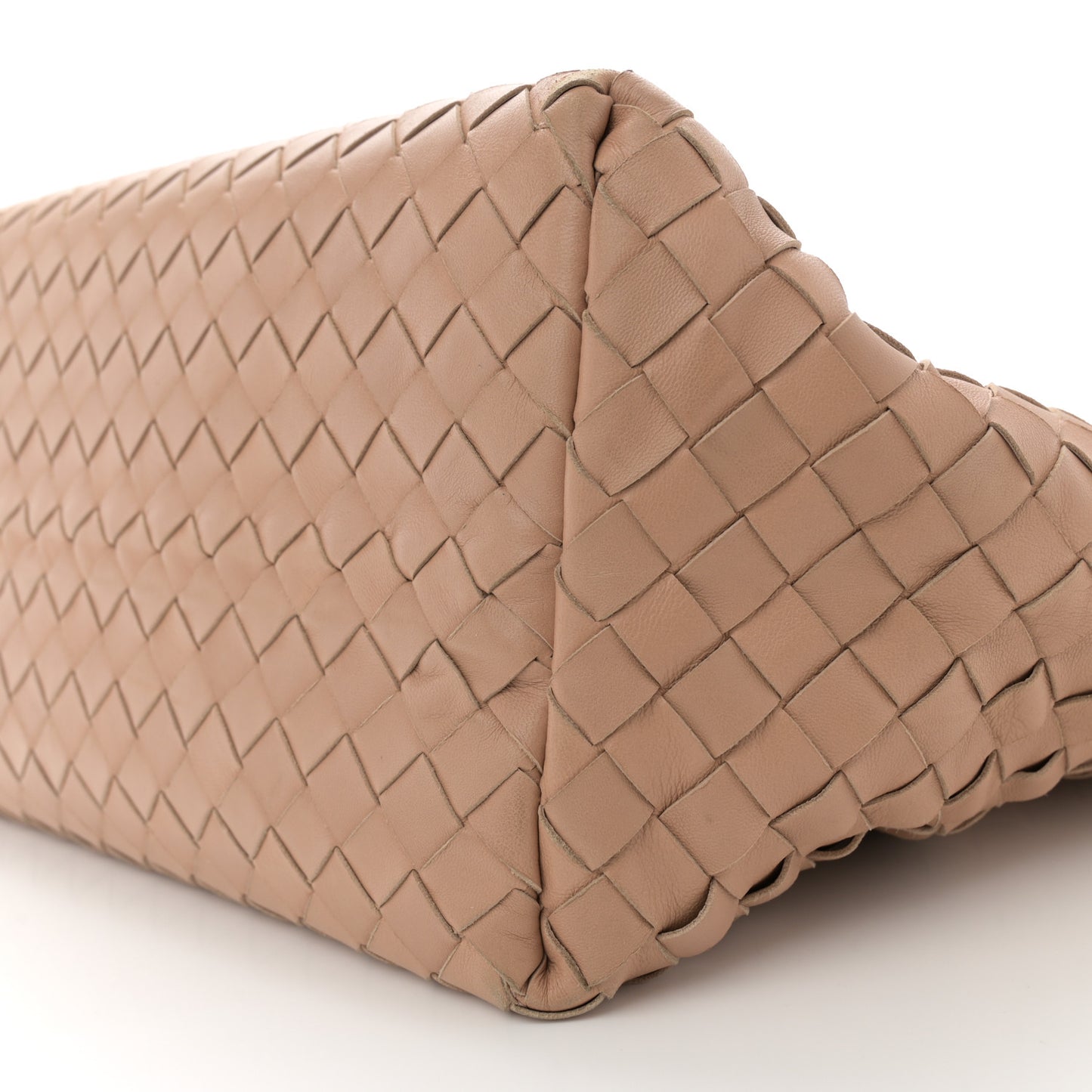 Nappa Intrecciato Tote Bag Almond