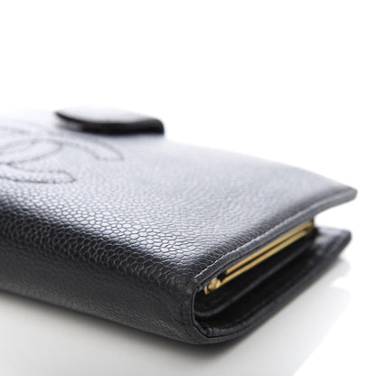 Chanel Caviar Timeless CC French Wallet Black 7 of 12