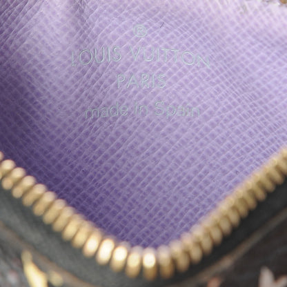 Louis Vuitton Monogram Multicolor Key Pouch Black Violet 6 of 7