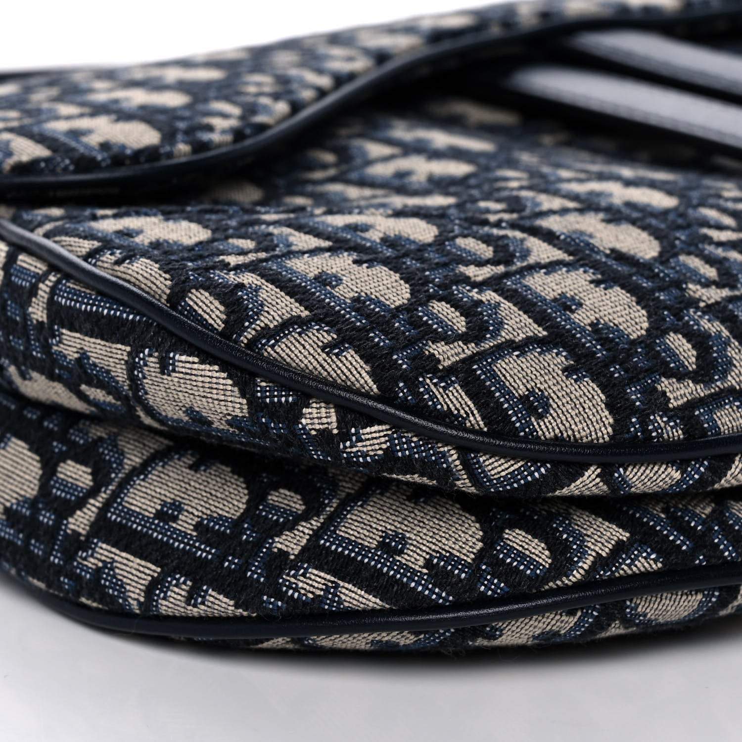 Christian Dior Oblique Saddle Bag Blue 8 of 9
