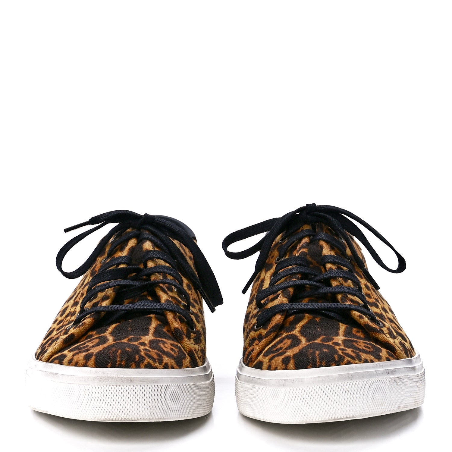 Saint Laurent Canvas Leopard Print Malibu Low Top Sneaker 44 Brown 2 of 8