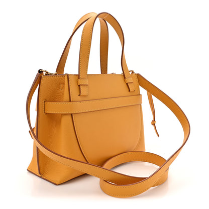 Loewe Calfskin Mini Gate Tote Mustard Yellow 3 of 15
