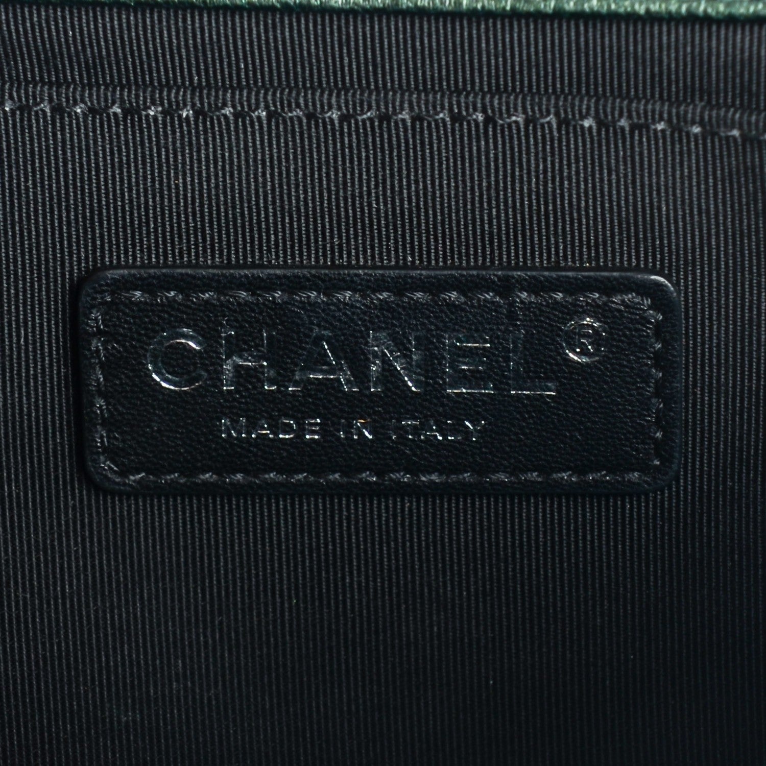 Chanel Iridescent Goatskin Quilted Medium Boy Flap Green 6 of 8